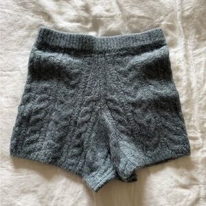 Daily Drills Cable Knit Shorts in Frost